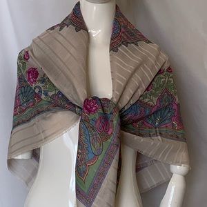 Vintage, multicolored scarf, new